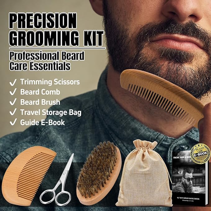 XIKEZAN Beard Kit Gifts for Men Grooming/Care-Soften,Soothe Beard GoodScent