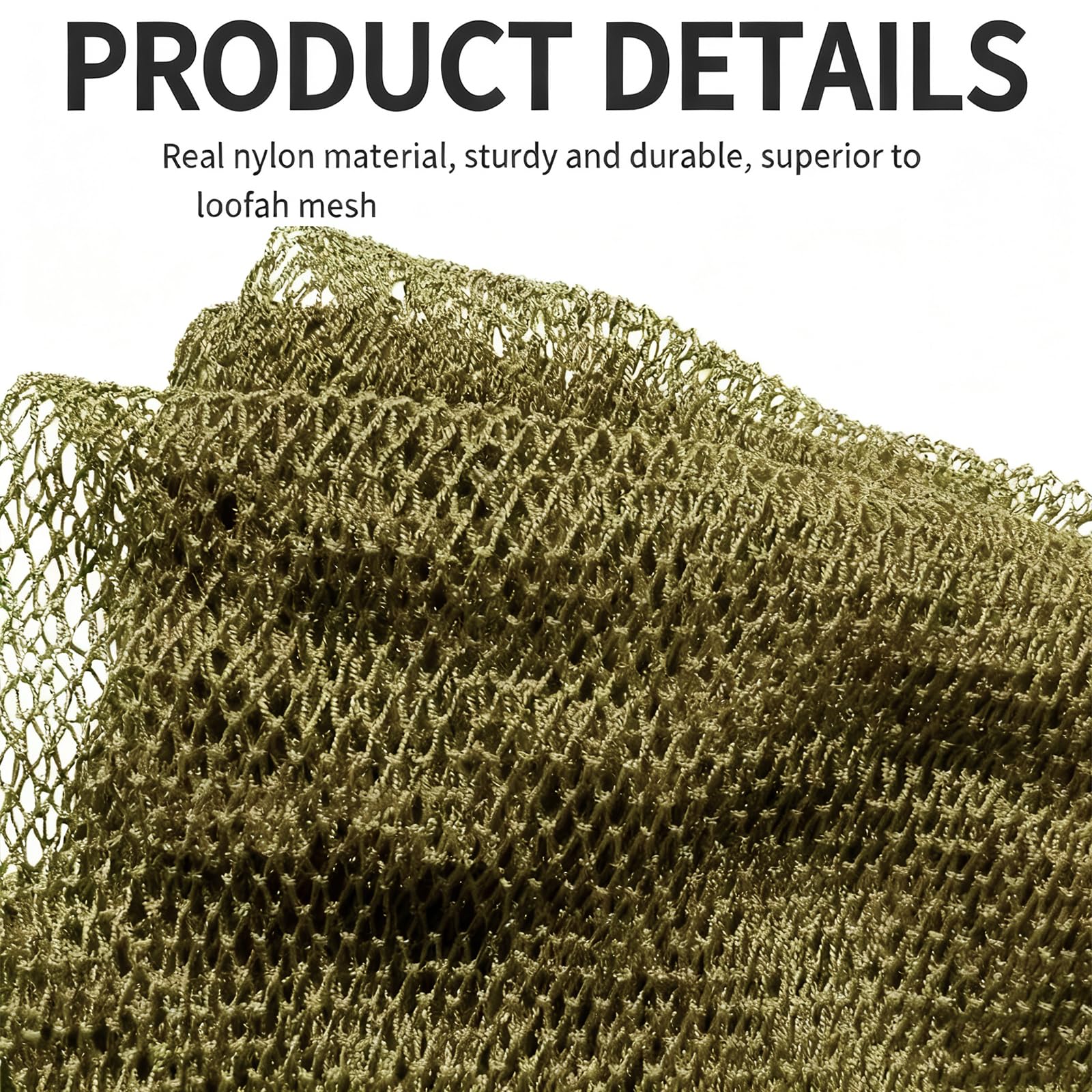 SPMKTBOZAI African Net Sponge Authentic, Exfoliating Net for Body Back