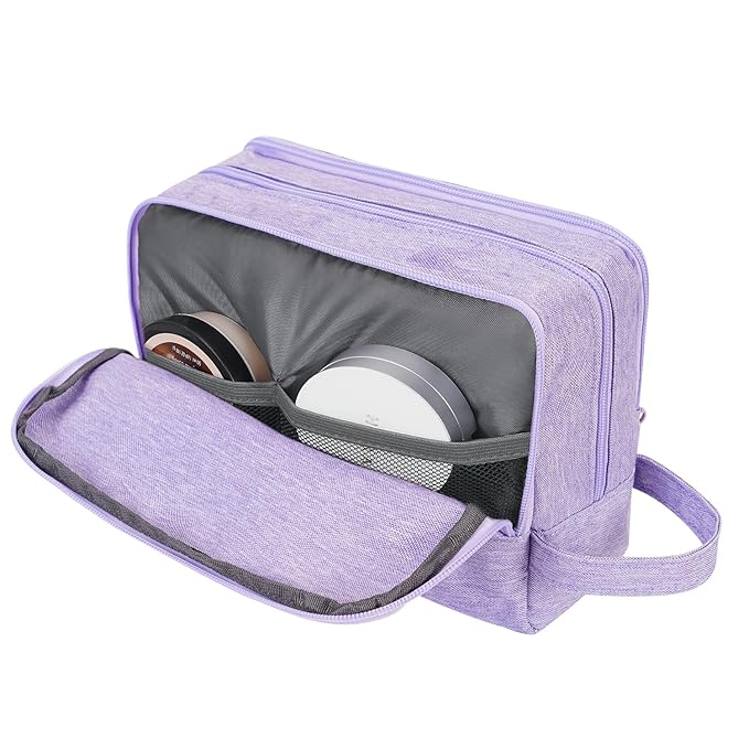 WANDF Travel Toiletry Bag for Men, Small Dopp Kit for Toiletries