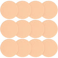 12 PCS Nude Round Makeup Sponge Flat Make Up Sponges Smooth Cosmetic Sponge Facial Powder Puff Eye Foundation Beauty Makeup Pads for Women Lady All Skin Types Wet and Dry Dual Use