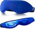 Contoured Cooling Gel Eye Mask: Snug-Fit Cold Compress for Puffy Eyes, Migraine & Sinus Pressure