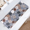 Bathtub Mat Shower Mat Non-Slip, 16x 39 Inch, Soft Comfort Bath Mat with Drainage Holes, PVC Loofah Massage Bathmat for Shower, Tub, Bathroom, Wet Areas, Quick Drying