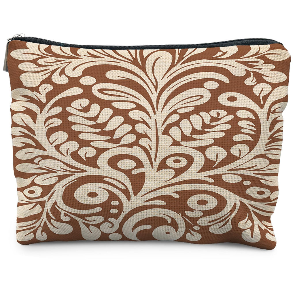 RYYCDOI Mexican Gifts for Women, Mexican Mom Gifts, Mexican Cosmetic Bag for Women, Vintage Mexican Talavera Art Makeup Bag, Retro Floral Makeup Pouch