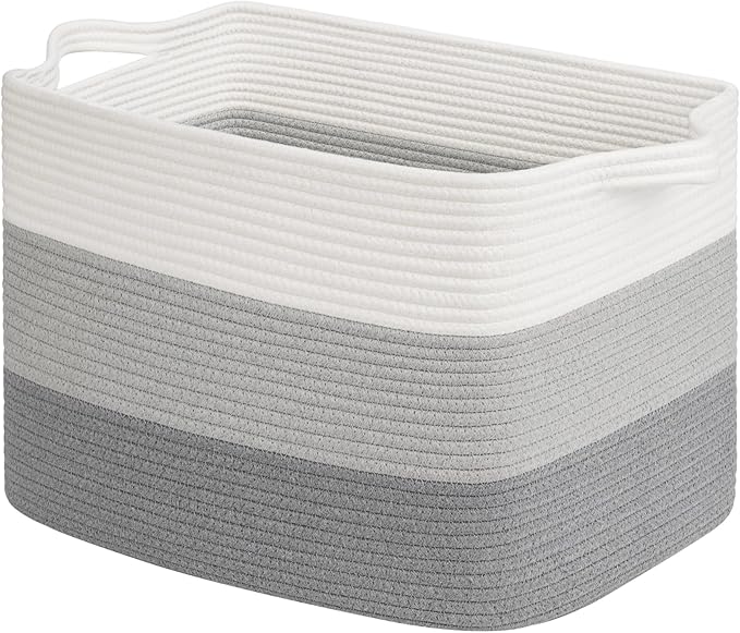 Goodpick Woven Storage Basket for Shelves, 13" x 10" x 9"