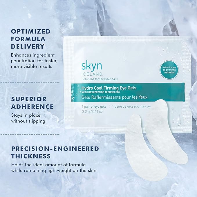 Skyn ICELAND Hydro Cool Firming Eye Patches For Puffy Eyes and Dark Circles