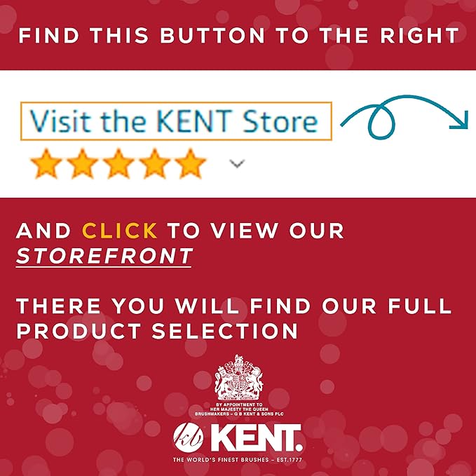 Kent A 81T X-Small Gentleman's Beard and Mustache Pocket Comb, Fine Toothed Pocket Size for Facial Hair Grooming and Styling. Saw-cut of Quality Cellulose Acetate, Hand Polished. Hand-Made in England