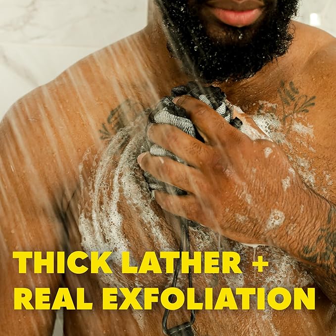 The Beard Club Mens Body Wash – Heavy Duty Shower Gel for Men with Exfoliating Clean, Rich Lather & Signature Scent – Men’s Body Wash for Deep Cleansing & Fresh Skin – 16 fl oz