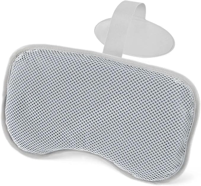 Bestway 2 Pack SaluSpa Padded Headrest Pillows with Adjustable Strap to Adjust Height, Washable Mesh Cover, Compatible with SaluSpa Hot Tubs, Gray