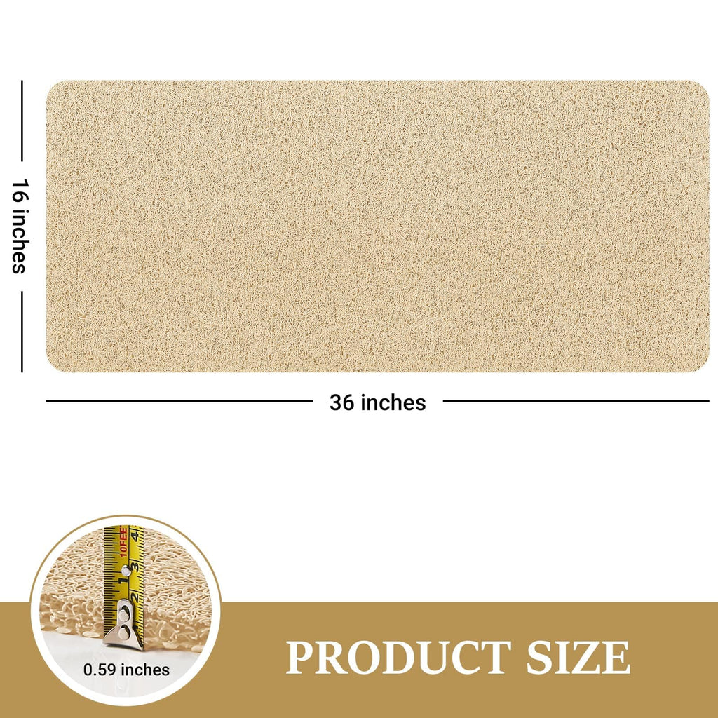 LuxStep Shower Mat Bathtub Mat,Non-Slip Bath Mat with Drain, Quick Drying