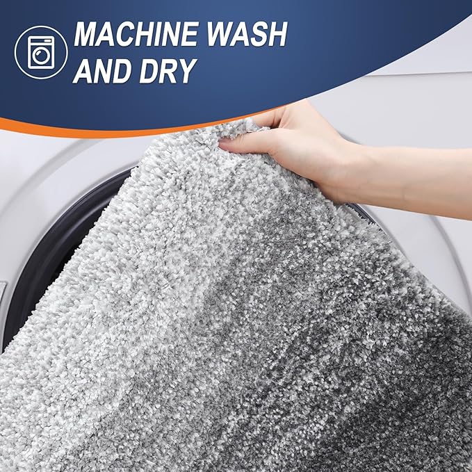 OLANLY Microfiber Bathroom Rugs Sets 3 Piece, 30"x20"+24"x16"+24"x20"