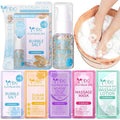 nbc BeautiLab Pedicure Foot Soak Set - Upgraded 6 in 1 Foot Spa, Foot Bath Spa, Pedicure Kit, Foot Soak for Tired & Dry Cracked Feet, Athletes Feet, Bad Odor, Softens Calluses (Pearl)