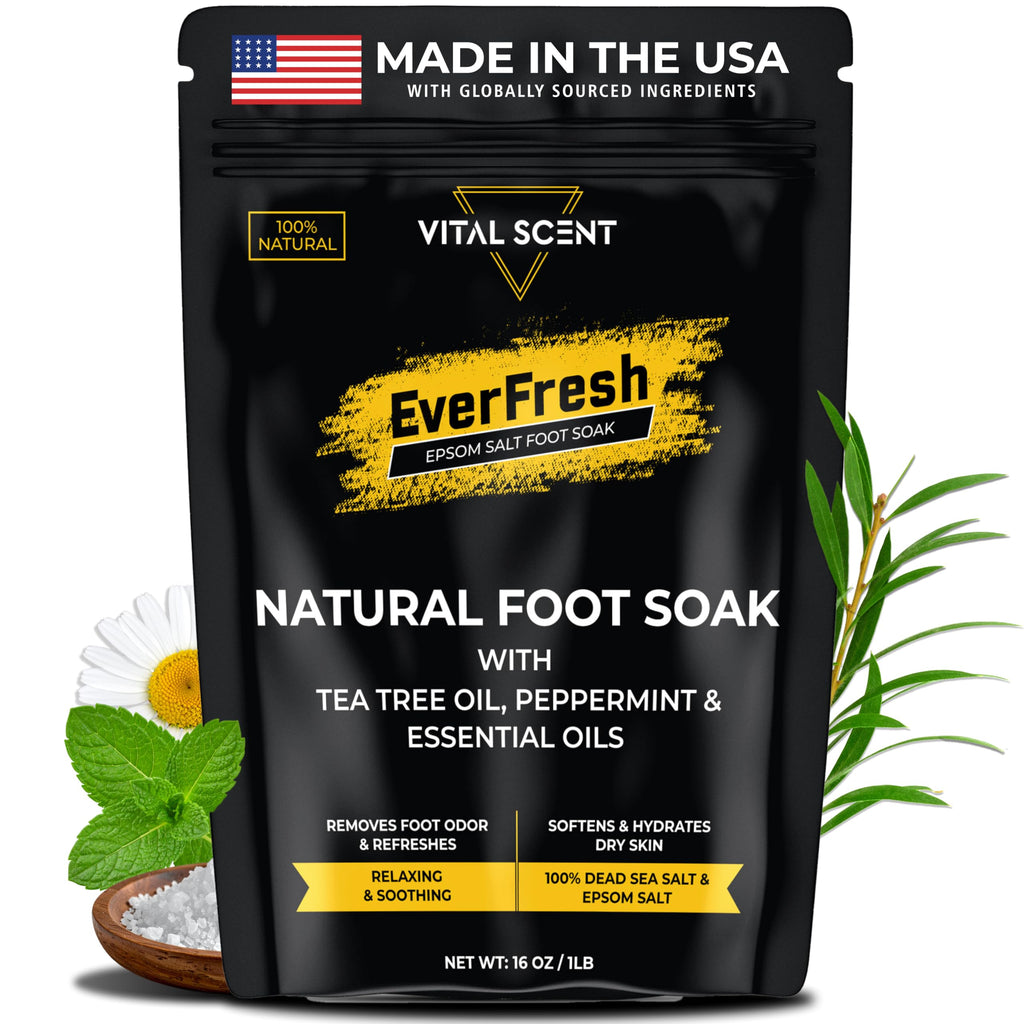 Heavy Duty Tea Tree Oil Foot Soak Epsom Salt for Soaking for Odor &Footbath