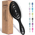 Ninabella Detangler Brush - No Tangle Hair Brush for Women, Fine, Thick and Long Hair - Hairbrush for Wet and Dry Hair, Gentle on the Scalp - Green