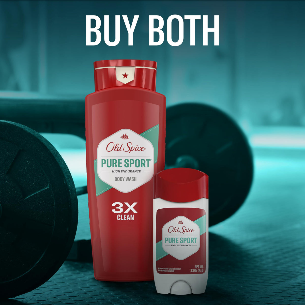 Old Spice Body Wash for Men, Lasting Pure Sport Scent, 24 fl oz Pack of 2
