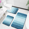 OLANLY Microfiber Bathroom Rugs Sets 3 Piece, 36"x24"+24"x16"+24"x20"