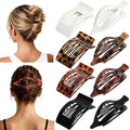 8Pcs French Flat Hair Clips for Women 2 Styles Claw Clips for Girls Matte Flat Hair Claw Clips for Thin and Thick Hair Large Non-slip Strong Hold Hair Accessories for Women (Tortoise)
