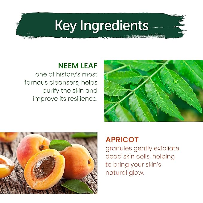 Himalaya Purifying Neem Scrub with Neem and Apricot, For Normal to Oily Skin, Free from Parabens, SLS, and Phthalates, Dermatologically Tested, 150 ml (5.07 oz)