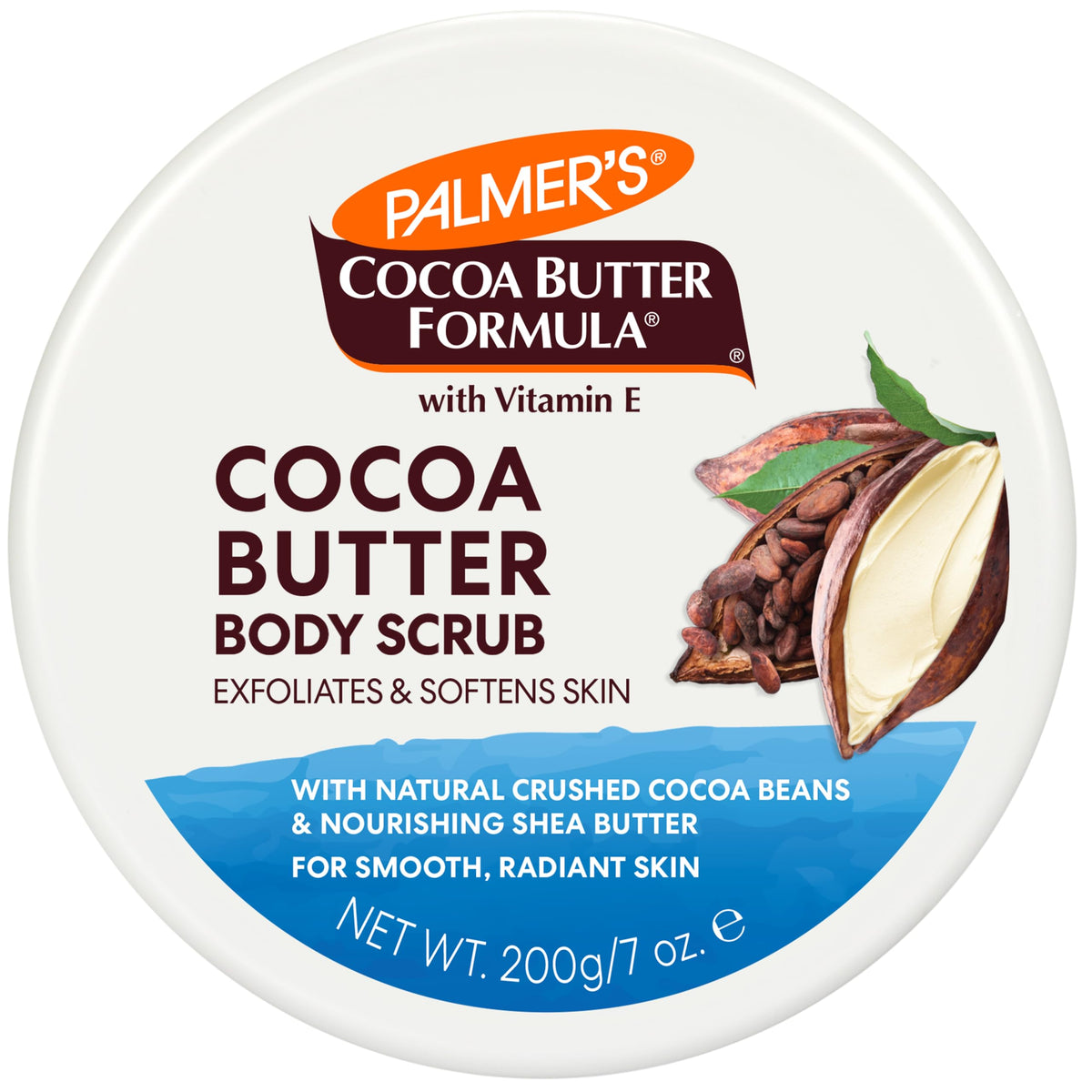 Palmer's Exfoliating Body Scrub, Cocoa Butter Formula, Softens Skin (7 Oz)