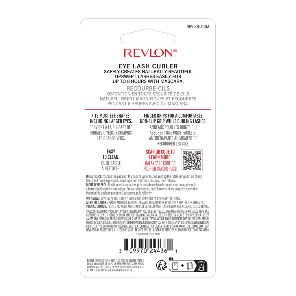Revlon Lash Curler for Natural Curl, Silver, 1 Count