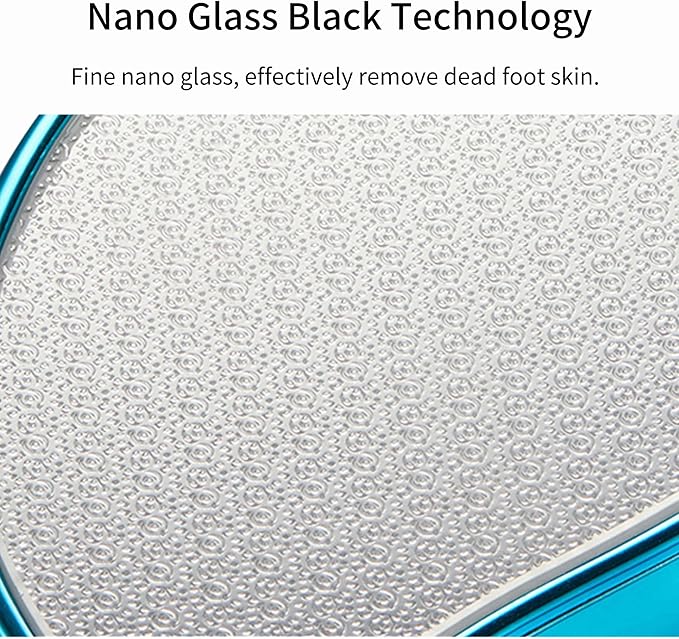 Nano Glass Foot File, Pedicure Tool and exfoliator, Glass Surface, Comfortable Hand and Foot Grinding Scraper for Wet and Dry feet, Removal Hard or Dead Skin, Suitable for Women or Men