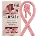 Kitsch Velvet Heatless Curls Overnight Set - Terracotta