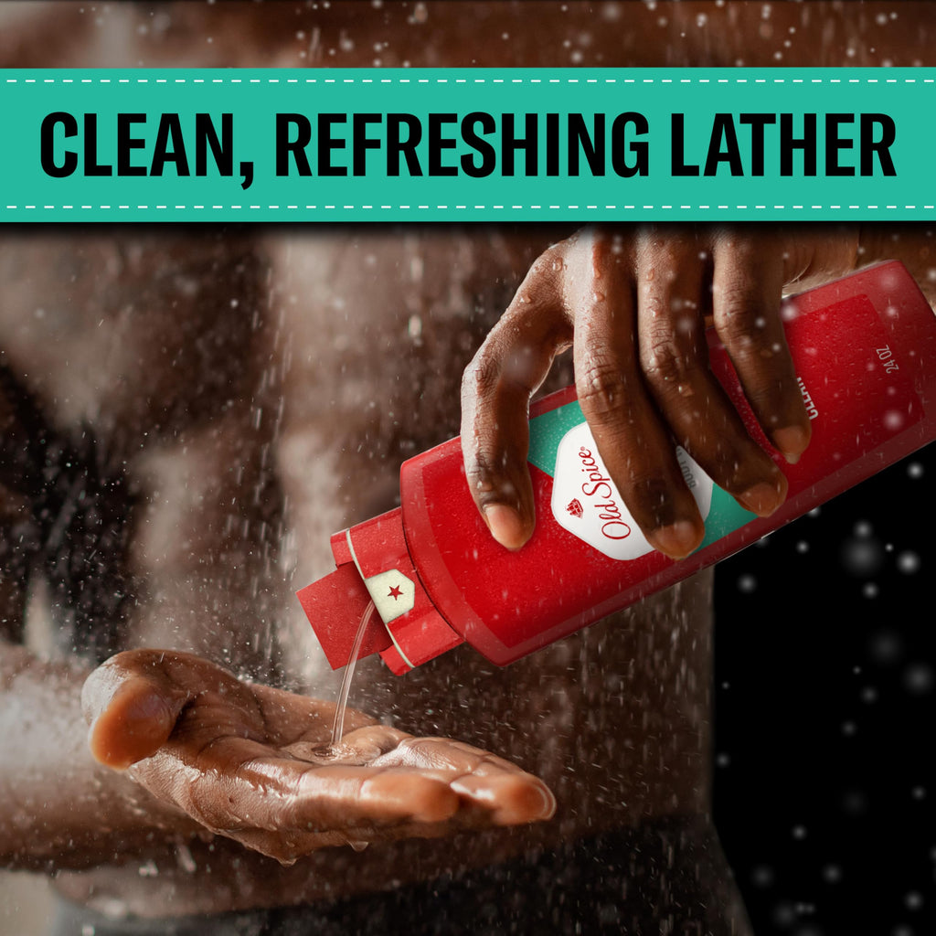 Old Spice Body Wash for Men, Lasting Pure Sport Scent, 24 fl oz Pack of 4