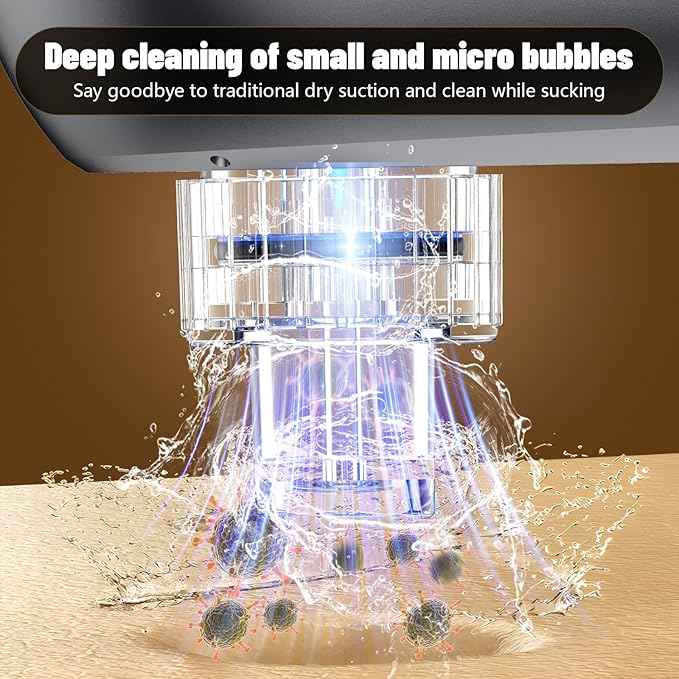 Blackhead Remover Vacuum with Microbubble Cleaning, Facial Pore Extractor & Pro Cleanser Tool, 3 Suction Levels, 5 Replaceable Heads for Deep Cleansing & Skin Care