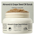 Egattoc Exfoliating Body Scrub for Dry Rough Skin, Almond & Grape Seed Oil Sugar Scrub with Himalayan Salt, BHA LHA Body Polish & Body Exfoliator, Real Grape Seed Powder, Dark Forest Scent, 10.5 oz