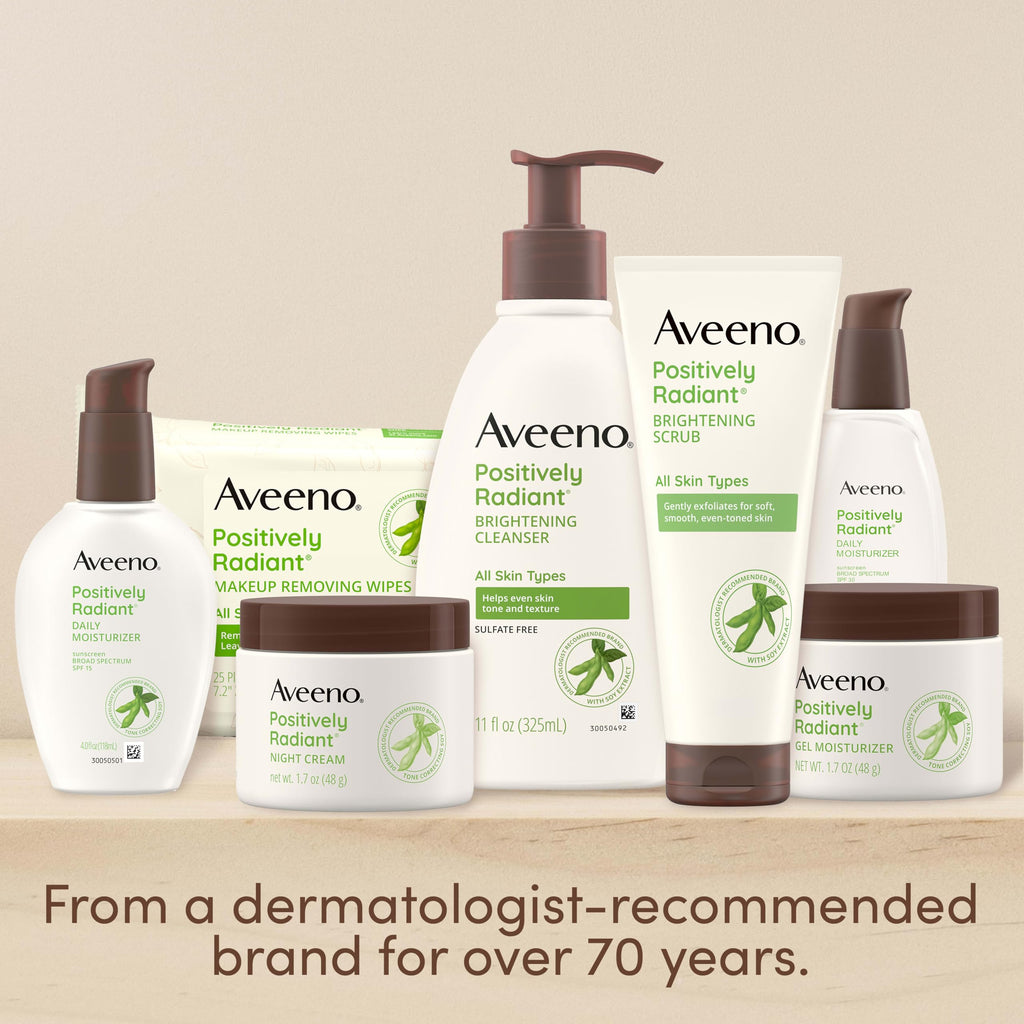 Aveeno Positively Radiant Exfoliating Daily Facial Scrub, 2 oz
