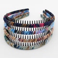 JOBAND 4-Pack Multi-colored Resin Teeth Hair Hoop Non-slip Comfortable Women's/Girls Fashion Headbands
