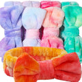 Teenitor Makekup Headband, 5pcs Spa Headband for Face Washing with Removable Bow