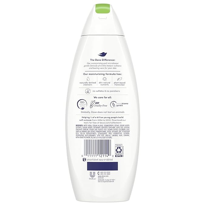 Dove go fresh Refreshing Body Wash Revitalizes and Refreshes Skin Cucumber and Green Tea Effectively Washes Away Bacteria While Nourishing Your Skin 11 oz