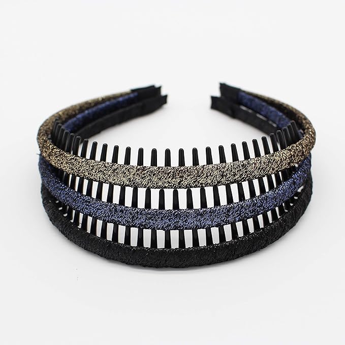 JOBAND Multicolor Stylish Teeth Comb Hair Hoop Hairband Headband Soft Comfy Non-slip Hair Accessories for Women/Girl(6 color)