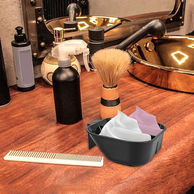 TOVINANNA Double Compartment Hair Mixing Bowl 2.56 Inch Plastic Hair Dye Bowl for Salon and Home Use Stackable Color Mixing Tool for Tinting and Dye Application