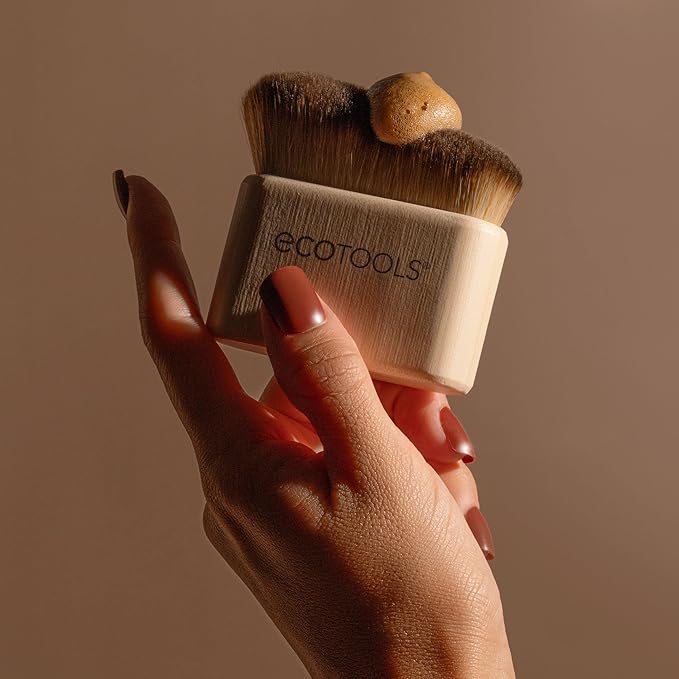 EcoTools Good Tan Body & Face Self-Tan Blending Brush - Kabuki for Sunless Tanner, Vegan & Cruelty-Free, 1 Count