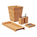 Lavish Home Bathroom Decor Set, Natural, 5-Piece-Set