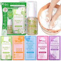 nbc BeautiLab Pedicure Foot Soak Set - Upgraded 6 in 1 Foot Spa, Foot Bath Spa, Pedicure Kit, Foot Soak for Tired & Dry Cracked Feet, Athletes Feet, Bad Odor, Softens Calluses (Jasmine)