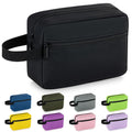 Elviros Travel Toiletry Bag for Women and Men,Lightweight Makeup Bag Hanging Dopp Kit with Shaving Compartment Cosmetic Organizer Small Tool Bag Travel Essentials,Gifts for Men(Black)