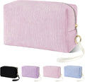 Tampon Holder for Purse, Corduroy Period Bag Sanitary Napkin Storage Bag for Girls Womens, Portable Feminine Emergency Pad Period Pouch(Pink)