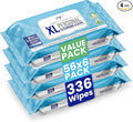 Premium Formulations XL Adult Wipes – (4 Packs x 56 Wipes = 224 Wipes) High Traction, Uber Thick & Extra Large Wash Cloths | Disposable Incontinence Wipes with Aloe for Elderly Care & Hygiene