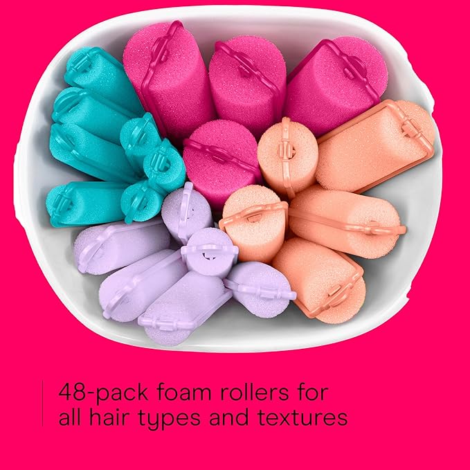 Conair Foam Overnight Heatless Curls Hair Rollers