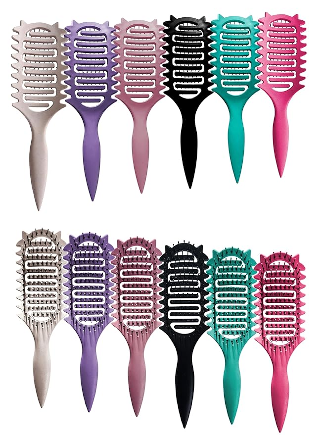 Curl Defining Brush,2026 Vented Hair Brush for Detangling Styling,Curl Defining Brush,Shaping And Defining Curls For Women And Men(Black)