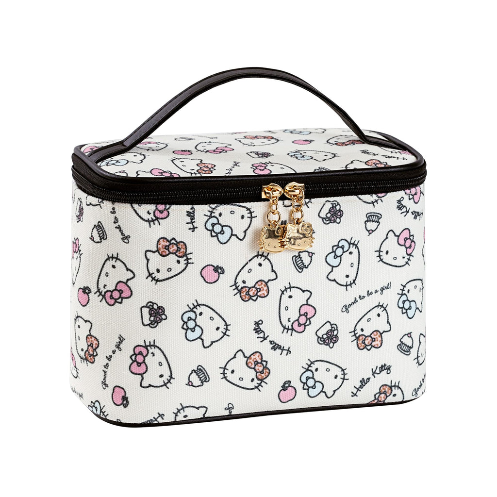 AmBealla Cosmetic Bag Large Makeup Bag Makeup Travel Case with Brush Holder,Canvas Organizer for Women,Toiletry Bag for Skincare&Beauty Tools Sweet Cute for Girls