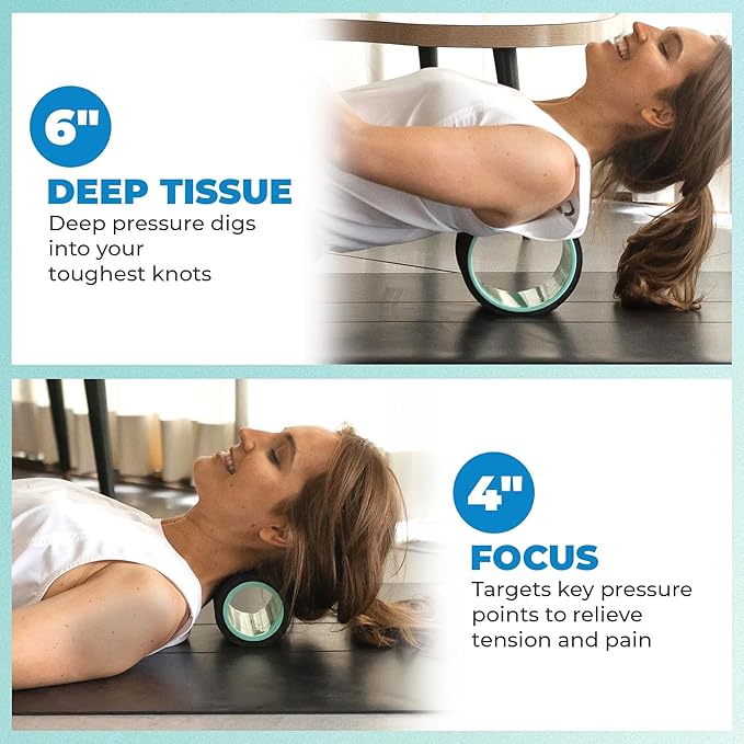 Chirp Wheel+ Foam Roller 2-Pack, Back & Neck Pain Relief, Mint