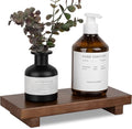Bathroom Tray Wood Riser Kitchen Decor Soap Holder, 10" x 4.5" Walnut