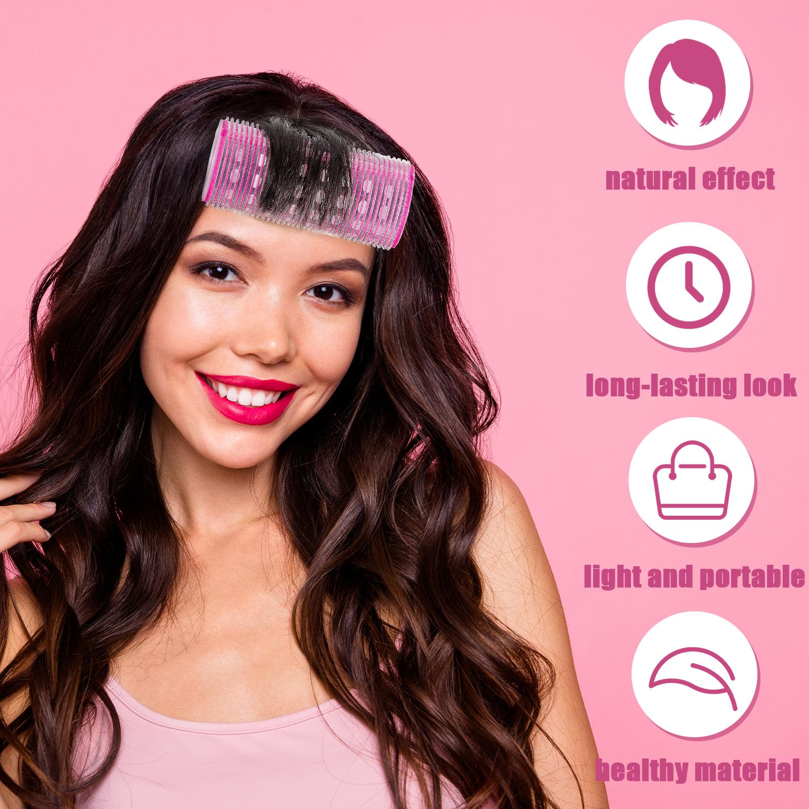 WILLBOND 4 Pcs Aluminum Thermal Hair Rollers for Women, 4.7 X 2 Inch