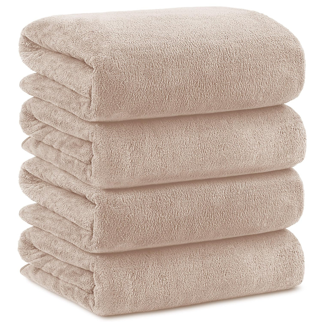 Orighty Bath Towels, Soft Feel Bath Towel, 4 Pack (27'' x 54'')