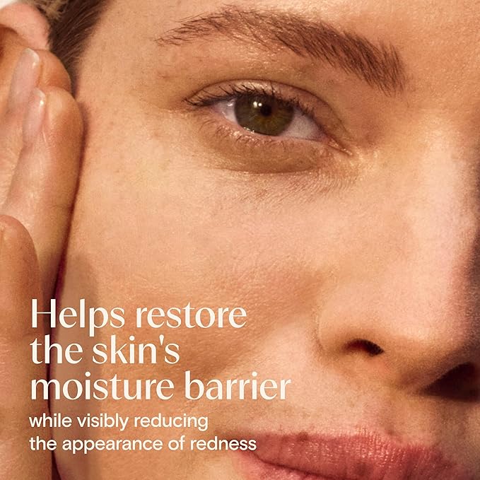 Aveeno Calm + Restore Redness Relief Moisturizing Face Cream, Non-Comedogenic Facial Moisturizer with Ceramide & Vitamin B5, Hydrating for Dry, Sensitive Skin, Hypoallergenic, Fragrance-Free, 1.7 Oz