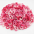 400 PCS Baby Hair Ties – No Damage Elastic Ponytail Holders, Soft Seamless Multicolor Hair Bands for Toddlers and Girls, Baby Hair Accessories (Mixed Pink)