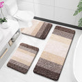 OLANLY Microfiber Bathroom Rugs Sets 3 Piece, 47"x20"+24"x16"+24"x20"